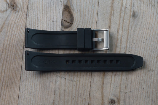 Black Rubber Ridge Strap
