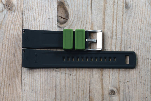Thin Green Rubber Strap