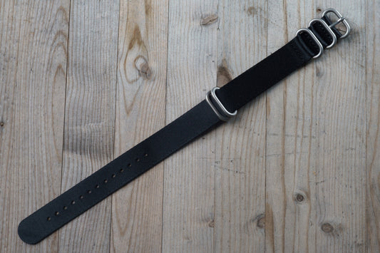 Premium Black Military style strap