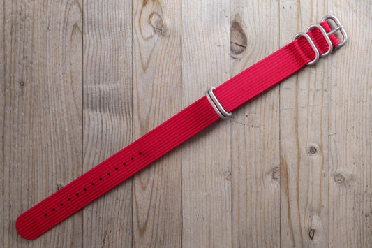 Red Military style strap