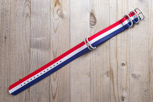 Red, White and Blue Military style strap