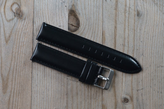 Black leather strap