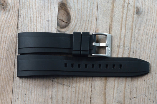 Black Rubber Ridge Strap