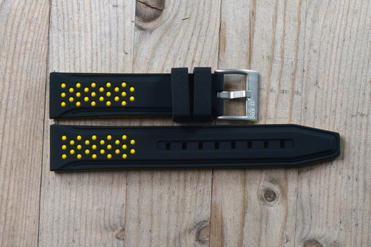 Black and Yellow, Black and Yellow Rubber Strap