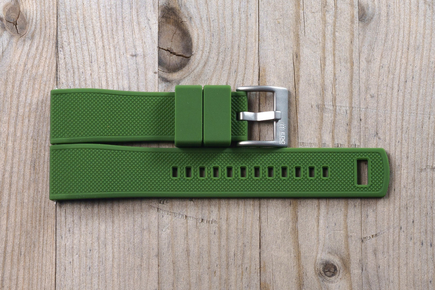 Thin Green Rubber Strap
