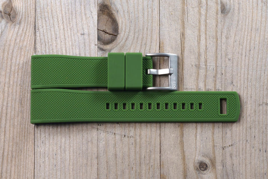 Thin Green Rubber Strap