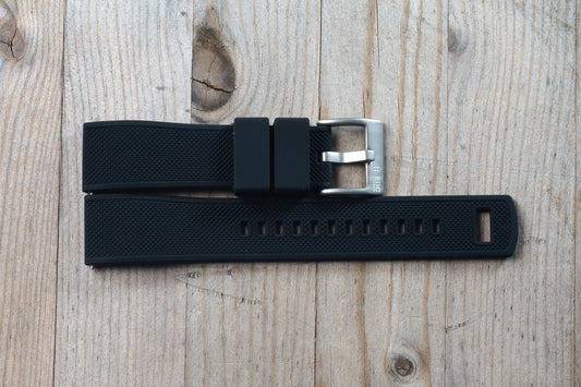 Thin Black Rubber Strap
